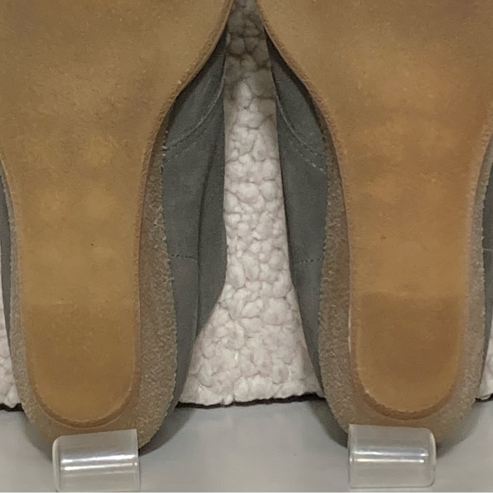 J. Crew Womens Desert Grey Suede Lace Up Gum Wedge Booties Shoes Size US 7 - Picture 10 of 11